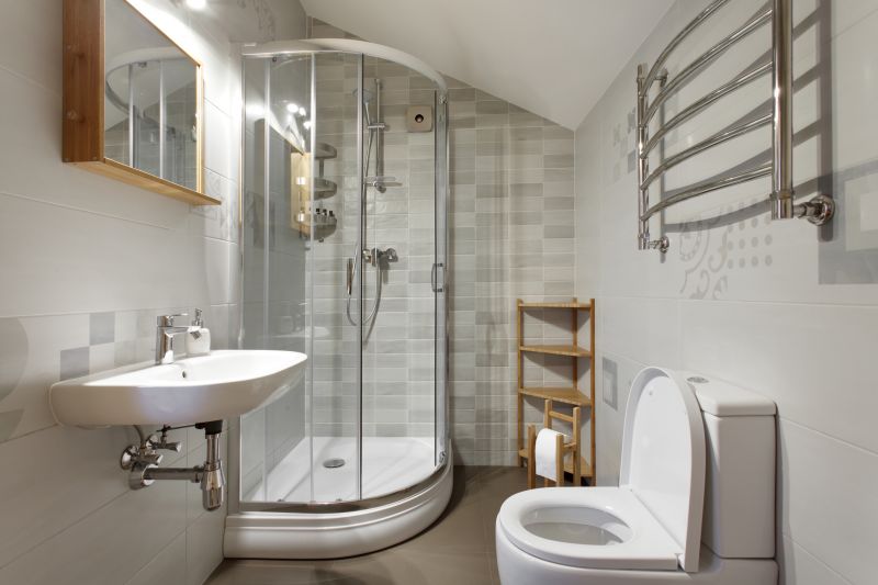 Compact Shower with Shelving