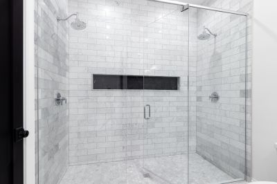 Glass Enclosed Shower
